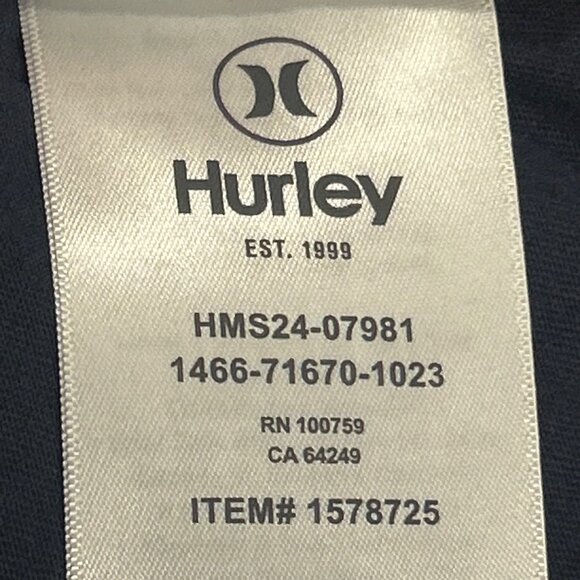 NEW Hurley Surf Co XL Navy T-Shirt With Multicolor Graphic Print Men's XL - Picture 8 of 13
